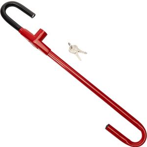 Winner International The Club CL303 Pedal to Steering Wheel Lock, Red, 5.25 Inch