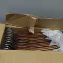 Wooden Hangers - 30 Pack - Clothes Hanger for Daily Used,Heavy Duty Wood Hangers with Precisely Cut Notches,Coat Hanger for Closet, Clothes Hangers for Shirt Suit Dress (Walnut)