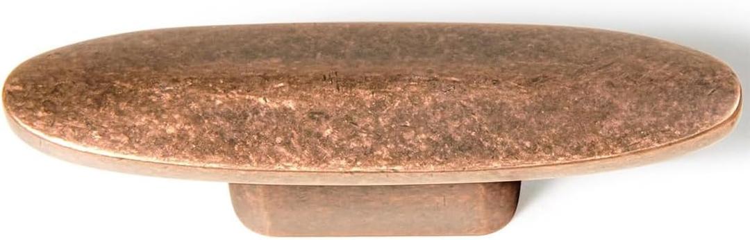 Goo-Ki 6 Pack Antique Copper Drawer Knobs - 3" Full Length Single Hole/Screw Vinatge Retro Bar Cabinet Pulls Handles Zinc Alloy Kitchen Hardware