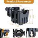 Cup Holder Compatible with Cybex Stroller | Rotable and Adjustable, Stroller Cup Holder with Phone Slot