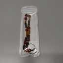 Beaded Phone Wrist Strap Bamboo Beaded Phone Lanyard Coconut Shell Beads Wrist Lanyard for Smartphone Charm Wristlet (Garnet Red)