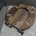 Angol Shiold Toilet Seat ROUND Molded Wood 16.5Inch(Board)