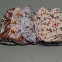 Mama Koala 2.0 Baby Cloth Diapers with AWJ Lining and Tummy Panel, Washable Reusable Pocket Diapers, 6 Pack with 6 Bamboo Diaper Inserts (Pink Woodland)