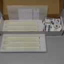 Homemory Rechargeable Flameless Taper Candles, Real Waxy LED Candlesticks Flickering, Battery Operated Candles with Remote Timer, 9.6 Inches for Home Wedding Christmas Decor, 6 Pcs, Ivory