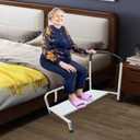 Step Stool with Handle and Non-Slip Platform, Heavy-Duty Non-Slip Platform Step Stool, Bed Ladder, can Support a Weight of 400 pounds.