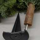 24inch Artificial Ceder Topiary Tree, Artificial Shrubs for Outdoors with Ground Spike, Faux Outdoor Shrubs Potted, Hold Nature Fake Bushes for Front Porch (Set of 2)