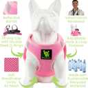 EcoBark Teacup Dog Harness - Luxury Step in Dog Harnesses XXXS - Reflective and Adjustable Vest Harness - Soft Mesh Halter Harness Vest for Puppies & Dogs (Baby Pink)