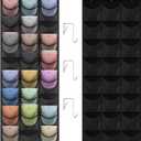 Hat Organizer Racks for Baseball Caps, 24 Deeper Pockets Baseball Hat Rack, Cap Rack, Hat Rack for Door with 3 Hooks