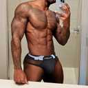 Meshal Sheer Men's Bikini Briefs Silky Smooth Sexy Seamless Lingerie See Through Bulge Ball Pouch Underwear (Black, M)