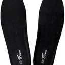 8Fans PU Insoles for Men & Women  Thick & Thin Comfort Shoe Inserts, Shock Absorbing Cushion, Arch Support Insoles for Hunting Boots, Work Shoes & Daily Footwear (Black, US8(Thin)