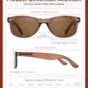 2 Pack Reader Sunglasses for Men Women Classic Rectangle Reading Glasses Outdoor Full Lenses Magnifying Eyewear UV Protection Matte Black/Bright Brown +3.0