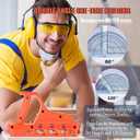 Drywall Cutting Tool, Plasterboard Angle Fast Cutter, Precise 45 60 Gypsum Board Chamferer With 10 Blades, Woodworking Hand Smoothing Planes, Perfect Angle Planers for Woodworkers(Orange)