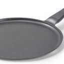 JEETEE Nonstick Crepe Pan, 9.5 Inch Titanium Pancake Pan, Healthy Non-Toxic Flat Tawa Dosa Tortilla Pan for All Stovetops including Induction, PTFE & PFOA Free