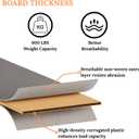 Bunkie Board Queen, Under Mattress Support Board, Foldable Low Queen Box Spring, Breathable Bunky Boards, Light & Thin & Noise Minimizing, Whole Bed Boards Design