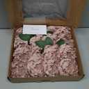 Floroom Artificial Flowers 16pcs, 4" Dusty Rose Blooming Peonies Real Looking Foam Fake Peony with Stems for DIY Wedding Bouquets Bridal Shower Centerpieces Floral Arrangements Party Tables Decorations