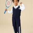 Renotemy Toddler Boy Clothes Fall Winter Outfits Pullover Sweatshirt Pants Set Warm Sweatsuit Kids Clothing for Boy Size 3-7T (Gray)