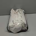 Pleated Memory Shaped Natural Linen Curtains Short, Pinch Pleat Light Filtering 45 inch Curtain with Hooks Privacy for Kitchen Cafe Small Window Back Tab Drape Home Decor 3-3/4FT Panels x 2 (Soft Cream)