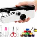 Handheld Sewing Machine, Heavy Duty Mini Sewing Machine 2-Speed 2 Power Modes Quick Sewing Kit Hand Sewing Machines Stitching for Beginners Adult, Portable Sewing Machine Suitable for DIY/Home/Travel