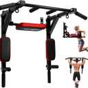 Yes4All Multifunctional Wall Mounted Pull Up Bar Chin Up Bar Dip Station for Home Gym Workout, Power Tower Set Training Equipment Fitness Supports 515 lbs