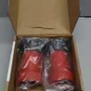 QWORK Fire Hose Nozzle, 1-1/2" Heavy Duty NPSH Thermoplastic Constant Flow Fog Nozzle, Fire Equipment, 2 Pac