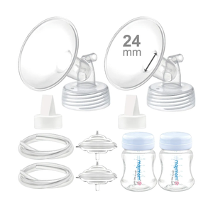 Maymom Pump Parts Compatible with Spectra S2 S1 Replacement Kit for Spectra Pump Parts 24 mm Flange Duckbill Valve Tube Bottle Backflow Protector, Not Original S2 S1 Accessories