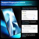 FANGTIAN [4-Pack] for Samsung Galaxy S25 Ultra Screen Protector [Not Glass] - Film for S25 Ultra Screen Protector [6.9 inch][Fingerprint Compatible][Alignment Tool]