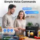 Emerson SmartVoice 10QT 6-in-1 Air Fryer, 1000+ Voice Control Commands, 100+ Recognized Food, No APP, No WIFI, No Setup, Nonstick Basket, Air Fry, Bake, Reheat, Dehydrate, 1700W, Medium