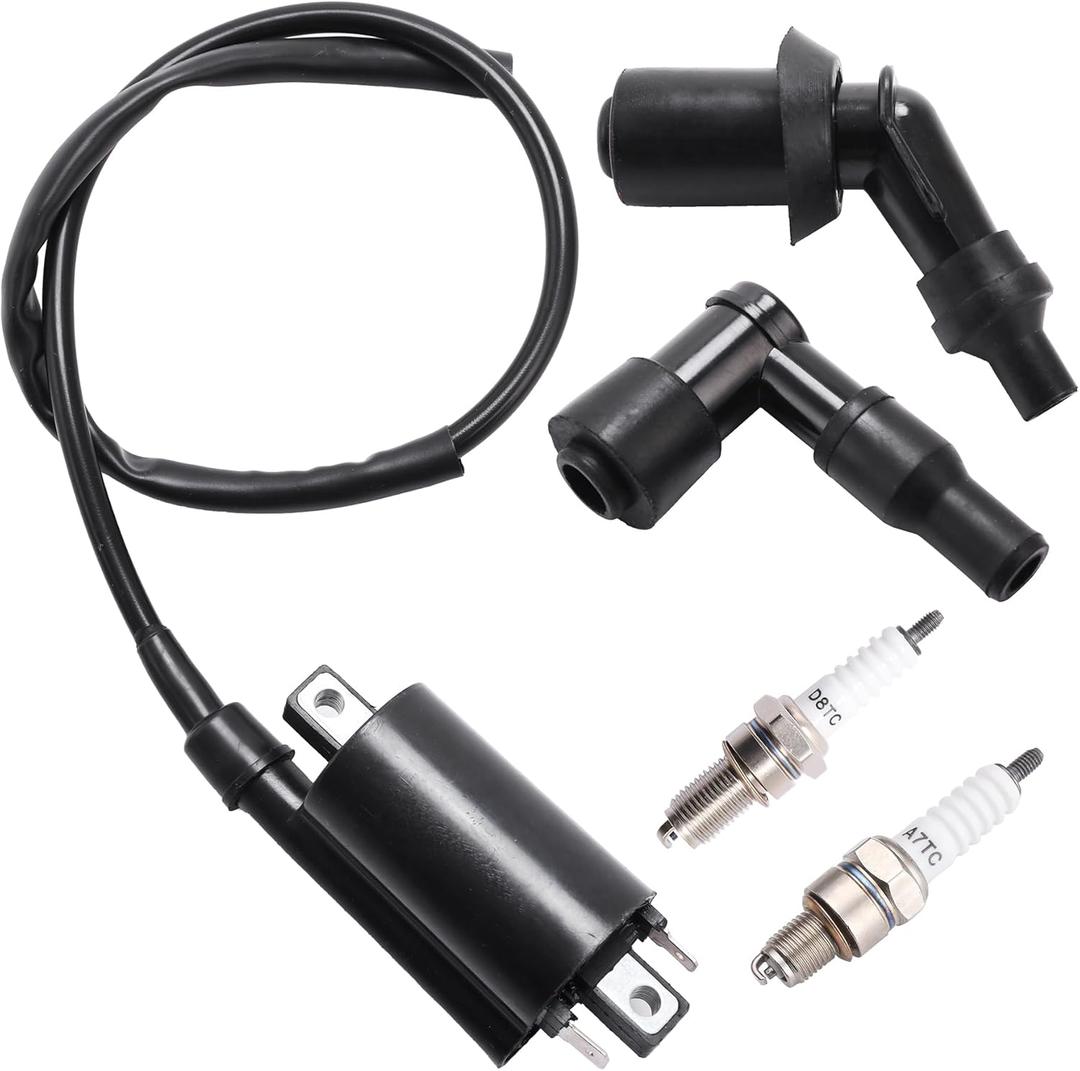 Ignition Coil fit for Kawasaki Mule 3010 4010 4000 4010 2510 2500 2520 3000 3020 KAF KLR 620 650 800 Vulcan Coil Replace 21121-2092 33410-38A20 21121-2083 AM120732