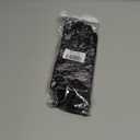 Flower Pattern Women's Lace Gloves with Ruffle Wrist Length (Black)