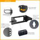 RIVECO 3U Wall Mount Rack for Network Reinforced Heavy Load 66LBS Small Server Racks Vertical & Horizontal Mounting for 19 inches IT & Studio Equipment.