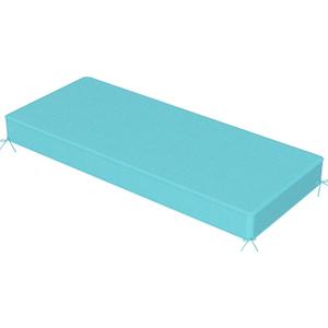 Sundale Outdoor Olefin Bench Cushion Water-Resistant Patio Couch Cushion, Loveseat Sofa Pad with Straps Teal, 48 x 18 x 4 Inches