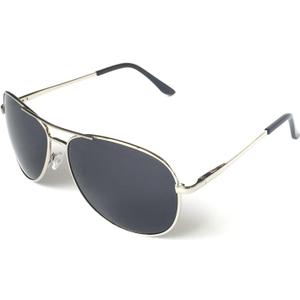 J+S Premium Military Style Classic Aviator Sunglasses, Polarized, 100% UV protection for Men Women (Large 62mm)