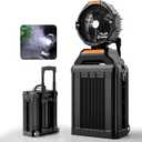 WESTTREE Misting Fan Portable Rechargeable with 4 Gal Large Bucket, Mist Fan with Retractable Handle & Oscillating Mister Outdoor Camping Cooling Fan for Patio/Beach/Fishing/Golf/Travel Essentials
