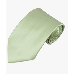 Romario Manzini Solid Light Sage Green Color Standard Men's Necktie