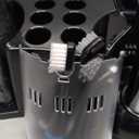 AquaSonic Home Dental Center Rechargeable Power Toothbrush & Smart Water Flosser - Complete Family Oral Care System - 10 Attachments and Tips Included - Various Modes & Timers (Black)