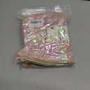 2 x Hiroyuki Iridescent Makeup Bag, 14 inches Cosmetic Bag, Large Capacity Travel Pouch (Skin, pink)