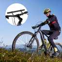 Bike Double Handlebar Extender, 11.8"(30 cm) Super Long Aluminum Alloy Cross Bar, Bicycle Handlebar Bracket Accessories for Bike Mounting Extender Bars Motorcycle Scooter Lights Phone Mount