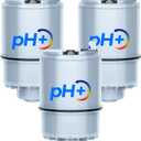 [Alkaline] Waterdrop NSF Certified Water Filter, Replacement for All PUR, PURPLUS Faucet Filtration Systems, Pur RF-9999 Faucet Water Filter (3 Count), Model No.: WD-C08A