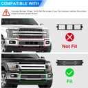 Replace for 2018 2019 2020 Ford F150 Front License Plate Bracket Frame Holder, 3.3L 5.0L Truck Bumper Plate Frame Mount JL3Z-17A385-AA & FO1068180