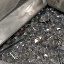 Crystal Crush Diamond Mirror-40 x28 Silver Mirror, Gorgeous Wall Mirror, Rectangle Mirrors for Wall Bathroom, Bedroom, Dining Room and Living Room