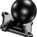 BRCOVAN 1.5'' Ball Mount Base with Aluminum Alloy 4-Hole AMPS Square Plate, Compatible with RAM Mounts C Size 1.5 Inch Ball Double Socket Arm