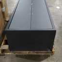 TCE Storage, Metal Cabinet, Perfect for Organizing Garage and Tools, Black/Grey