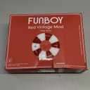 FUNBOY Giant Vintage Stripe Inflatable Pool Float with Cup Holder 48" Pool Float for Adults Inner Tube Pool Toys Swim Rings Swimming Pool Accessories & Pool Lounger Float for Pool Party & Summer (Red)