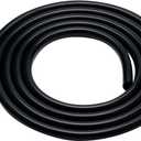 Silicone Tubing 1/2 ID  5/8 OD - 10FT Black Flexible Food Grade Hose Soft Pure Silicon Tube for Home Brewing Wine Making Hydroponic Pond Pump, Temp Resistance
