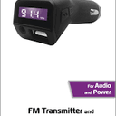 ZGear FM Transmitter and USB Car Charger - Black