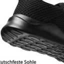 Womens Slip-On Barefoot Flats Wide Toe Box Casual Sneakers Minimalist Walking Shoes Non Slip All Season (Black)