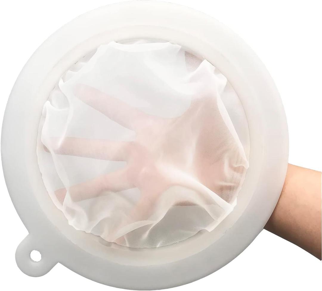 8.4in 80 Mesh Big Nylon Mesh Filter Ultra-Fine Sieve Sediments Strainer PP Frame for Straining Juice, Honey, Tea