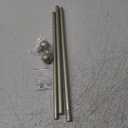 GXOACKJ Curtain Rods for windows 32-48 inch, 5/8 inch Decorative Nickel Splicing Heavy Duty Metal Curtain Rod set with Brackets