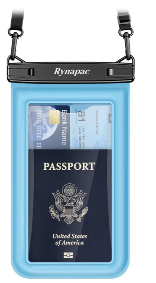 Up to 8.5"] Floating Waterproof Phone Pouc Waterproof Phone Case with Lanyard for iPhone 16 15 14 Pro Max, Galaxy S24+ S23 S22, IPX8 Cellphone Dry Bag, Beach Essentials Travel Must Haves 50 PACK