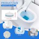 50PC Toilet Bowl Wand Refills, Disposable Toilet Brush Heads, Wall Mounted Scrubber Refill, Cleaner Refill Pads with Most Brushes for and Bathroom Cleaning